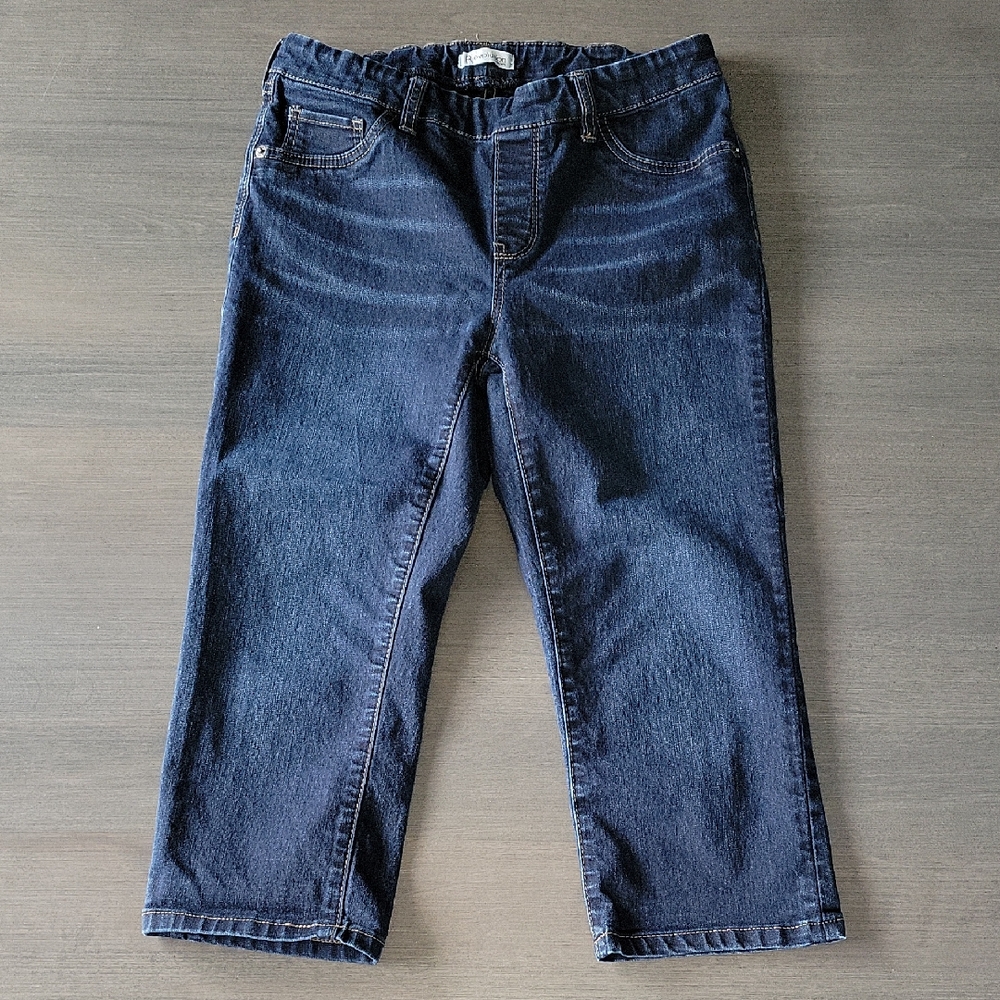 Revolution by Ricki's Dark Wash Denim Capris